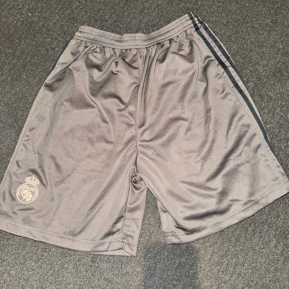 Adidas Real Madrid 2024-25 third shorts in charcoal